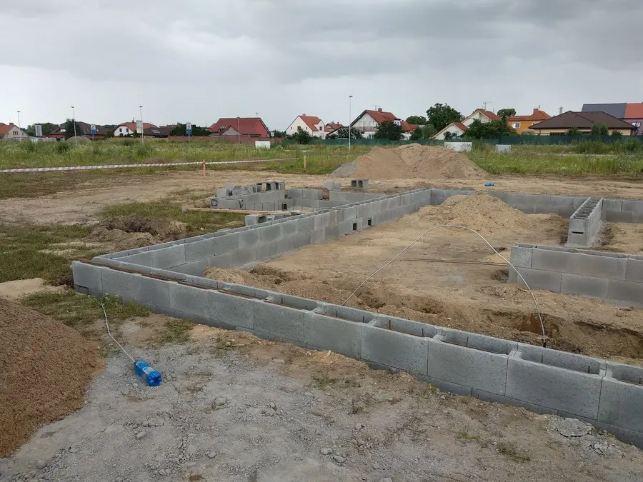 Základová konstrukce z&nbsp;nadhledu, Pardubice-Svítkov